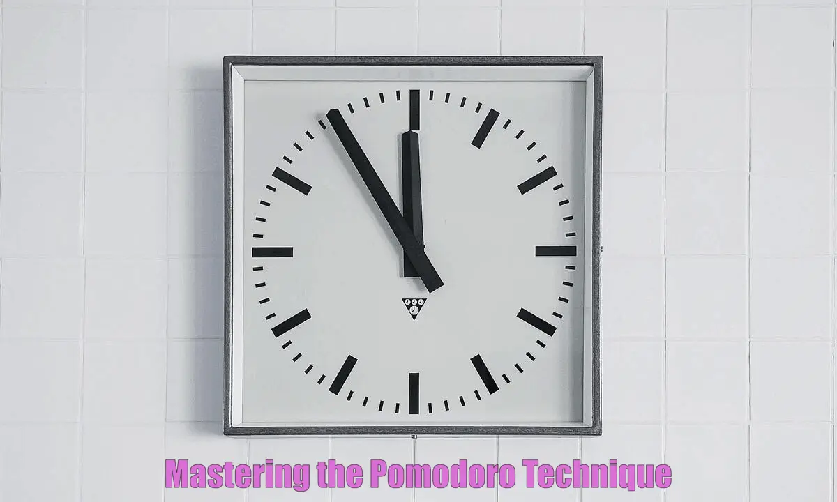 Mastering the Pomodoro Technique Boost Your Productivity and Focus